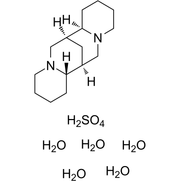 (-)-Sparteine sulfate pentahydrate Chemical Structure