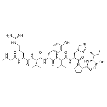 [Sar1, Ile8]-Angiotensin II Chemical Structure