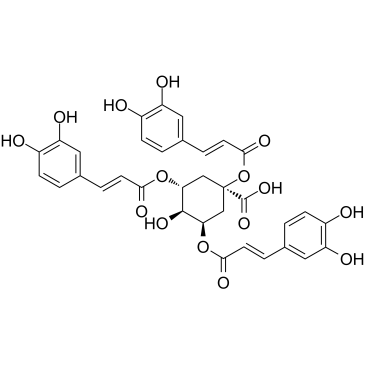 1,3,5-Tricaffeoylquinic acid Chemical Structure