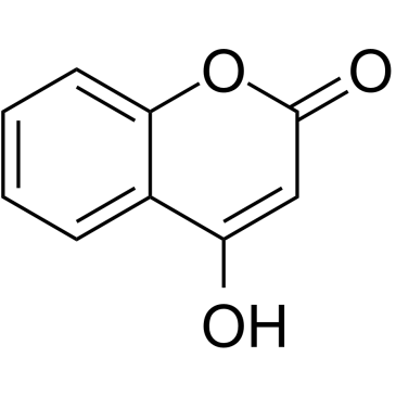 4-Hydroxycoumarin Chemical Structure