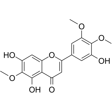 5,7,3'-Trihydroxy-6,4',5'-trimethoxyflavone Chemical Structure