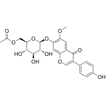 6''-O-Acetylglycitin Chemical Structure