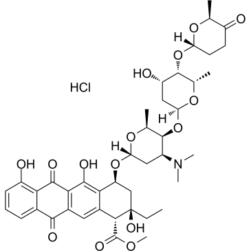 Aclacinomycin A hydrochloride Chemical Structure