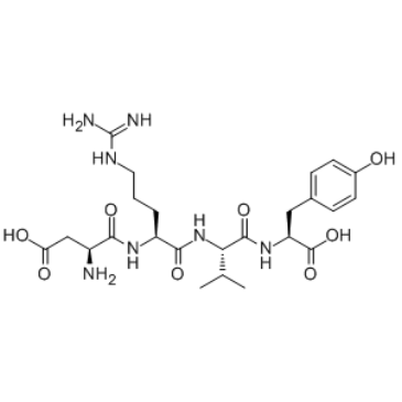 Angiotensin II (1-4), human Chemical Structure