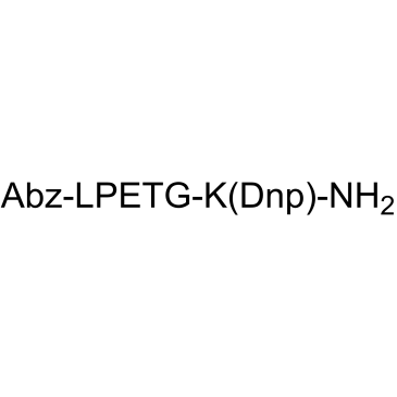 Bacterial Sortase Substrate III, Abz/DNP Chemical Structure
