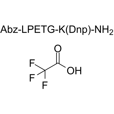 Bacterial Sortase Substrate III, Abz/DNP (TFA) Chemical Structure