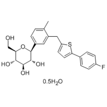 Canagliflozin hemihydrate Chemical Structure