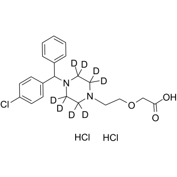Cetirizine D8 dihydrochloride Chemical Structure