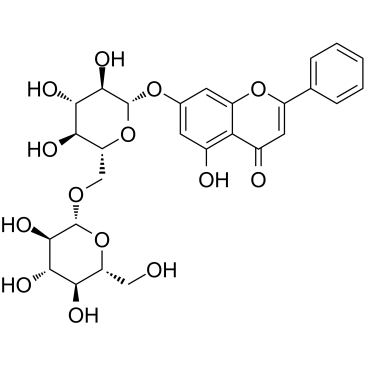 Chrysin 7-O-beta-gentiobioside Chemical Structure