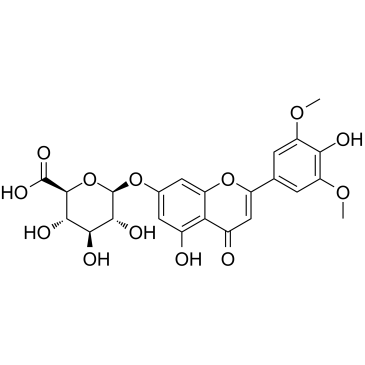 Chrysin-7-O-β-D-glucuronide Chemical Structure