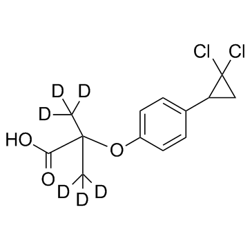 Ciprofibrate D6 Chemical Structure