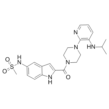 Delavirdine Chemical Structure