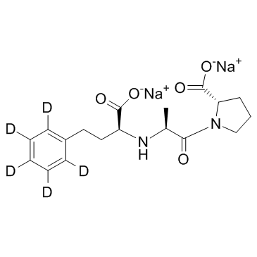 Enalaprilat D5 Sodium Salt Chemical Structure