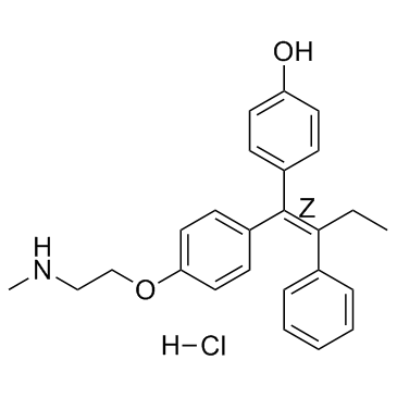 Endoxifen Z-isomer hydrochloride Chemical Structure