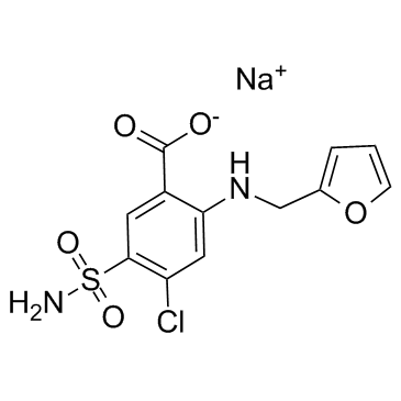 Furosemide sodium Chemical Structure