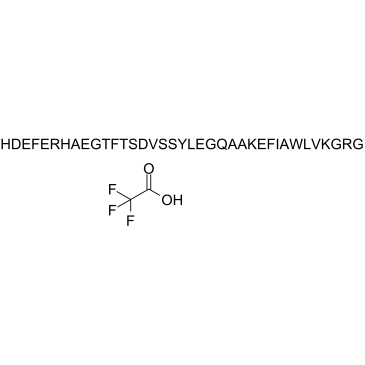 Glucagon-like peptide 1 (1-37), human (TFA) Chemical Structure