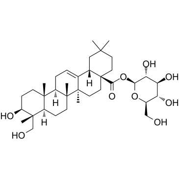 Hederagenin 28-O-beta-D-glucopyranosyl ester Chemical Structure