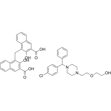 Hydroxyzine pamoate Chemical Structure