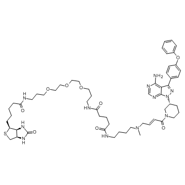 Ibrutinib-biotin Chemical Structure