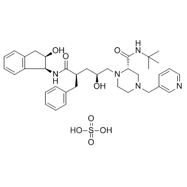 Indinavir sulfate Chemical Structure
