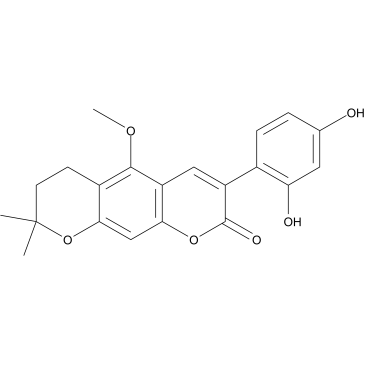 Isoglycycoumarin Chemical Structure