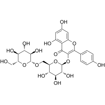 Kaempferol 3-O-gentiobioside Chemical Structure