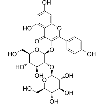 Kaempferol 3-O-sophoroside Chemical Structure