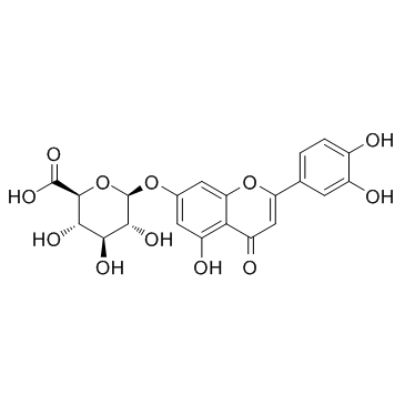 Luteolin 7-O-glucuronide Chemical Structure