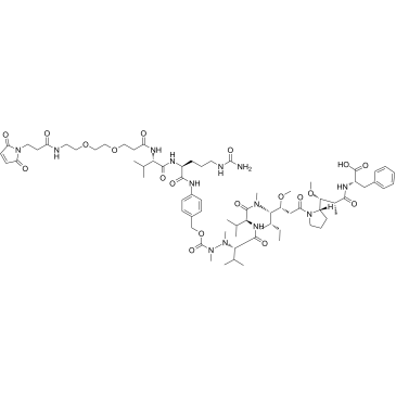 MAL-di-EG-Val-Cit-PAB-MMAF Chemical Structure