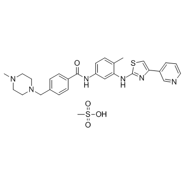 Masitinib mesylate Chemical Structure