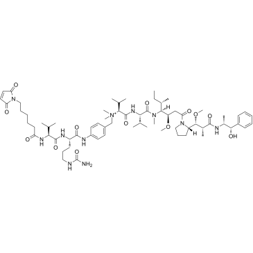 MC-Val-Cit-PAB-Auristatin E Chemical Structure