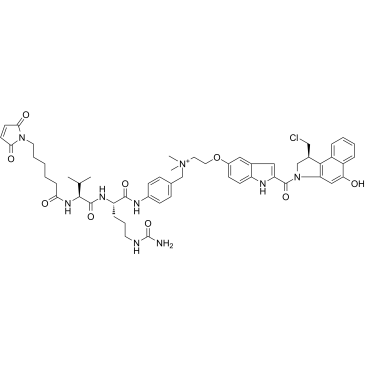 MC-Val-Cit-PAB-duocarmycin Chemical Structure
