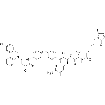 MC-Val-Cit-PAB-indibulin Chemical Structure