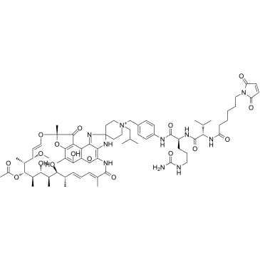 MC-Val-Cit-PAB-rifabutin Chemical Structure