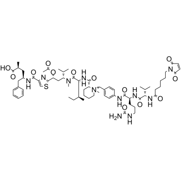 MC-Val-Cit-PAB-tubulysin5a Chemical Structure