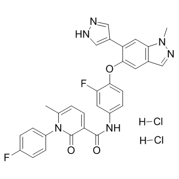 Merestinib dihydrochloride Chemical Structure
