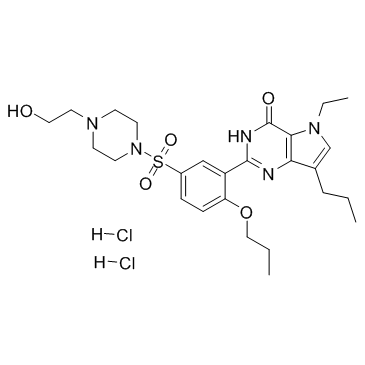 Mirodenafil dihydrochloride Chemical Structure