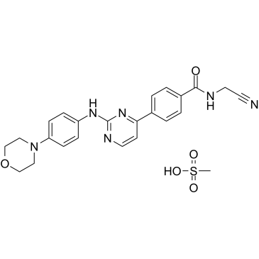 Momelotinib Mesylate Chemical Structure