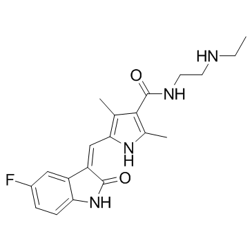 N-Desethyl Sunitinib Chemical Structure