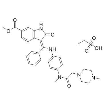 Nintedanib esylate Chemical Structure