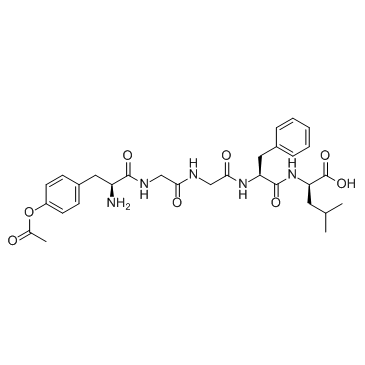 N-terminally acetylated Leu-enkephalin Chemical Structure