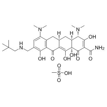 Omadacycline mesylate Chemical Structure