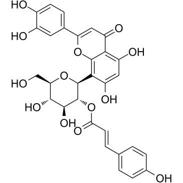 Orientin-2''-O-p-trans-coumarate Chemical Structure