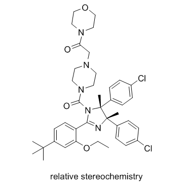 p53 and MDM2 proteins-interaction-inhibitor racemic Chemical Structure