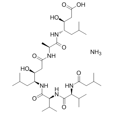Pepstatin Ammonium Chemical Structure