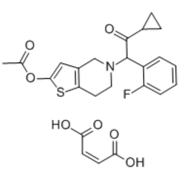 Prasugrel Maleic acid Chemical Structure