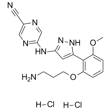 Prexasertib dihydrochloride Chemical Structure