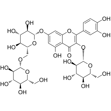 Quercetin-3-O-β-D-glucose-7-O-β-D-gentiobiosiden Chemical Structure