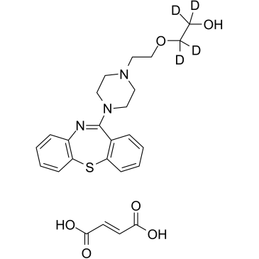 Quetiapine D4 fumarate Chemical Structure