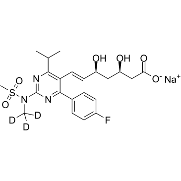 Rosuvastatin D3 Sodium Chemical Structure